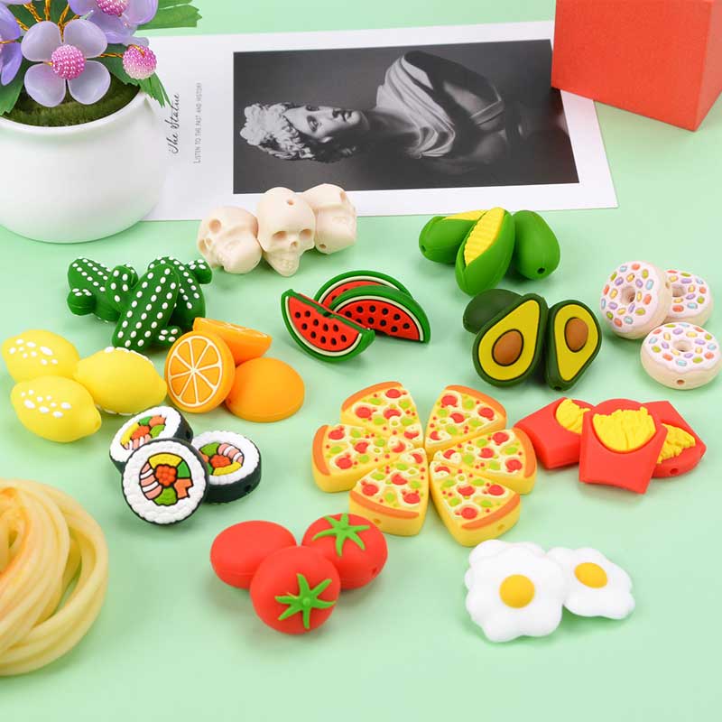 silicone focal beads for pens
